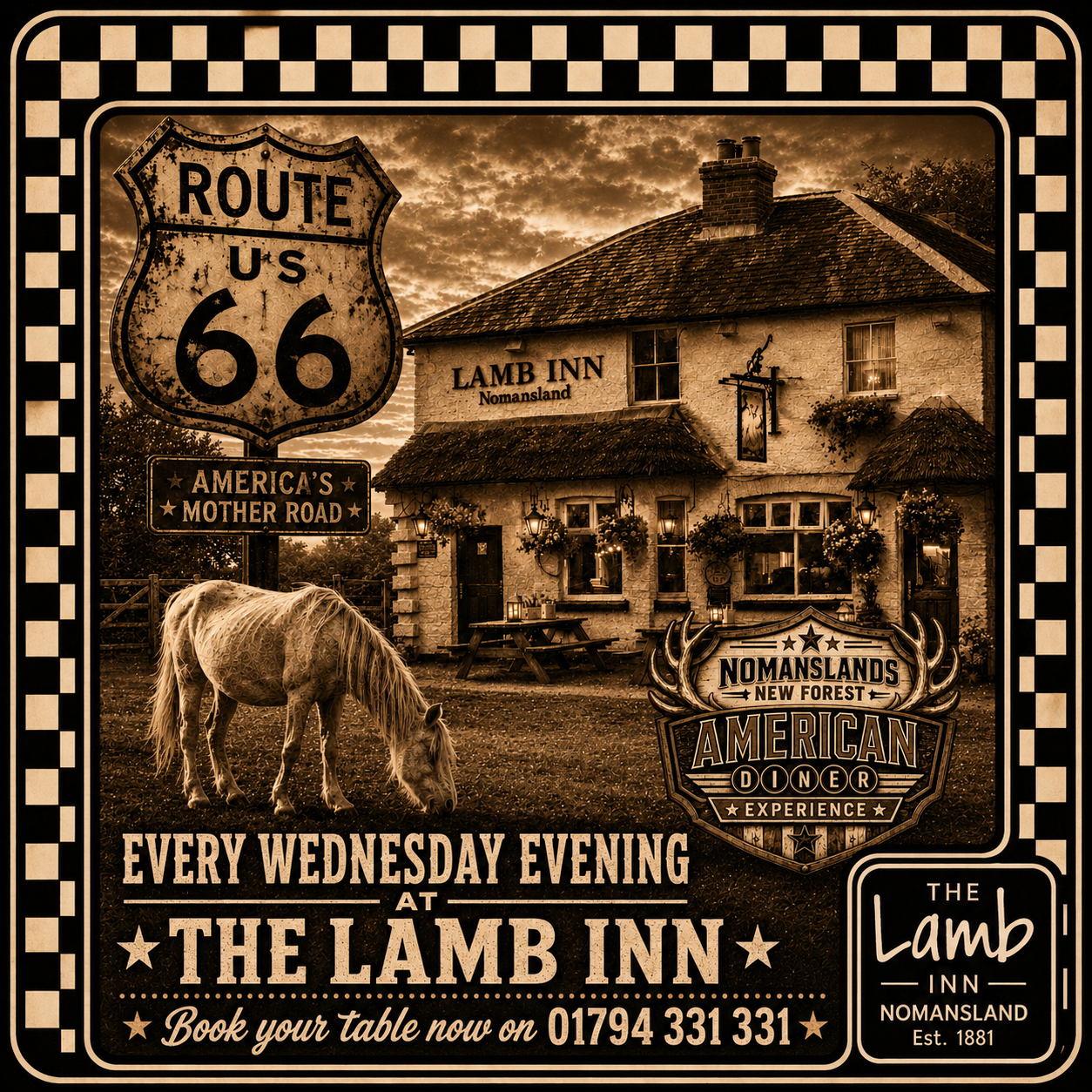 American Diner Experience at The Lamb Inn